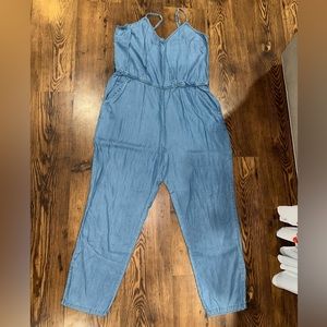 New York & Co Soho Denim Jumpsuit